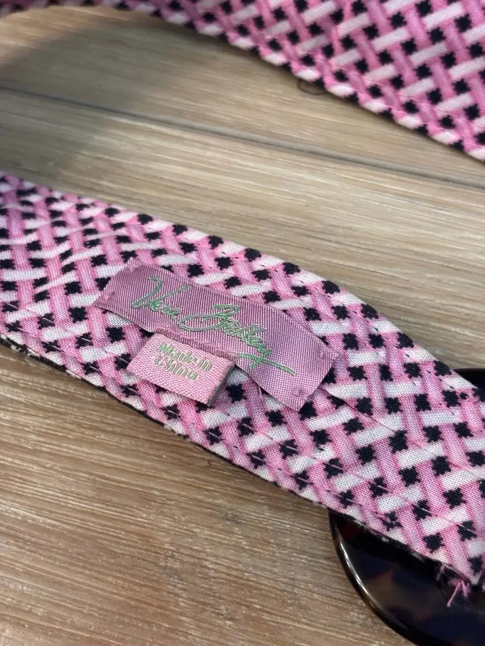Vera Bradley Pink Elephant Capri Reversible Cotton Sash Belt